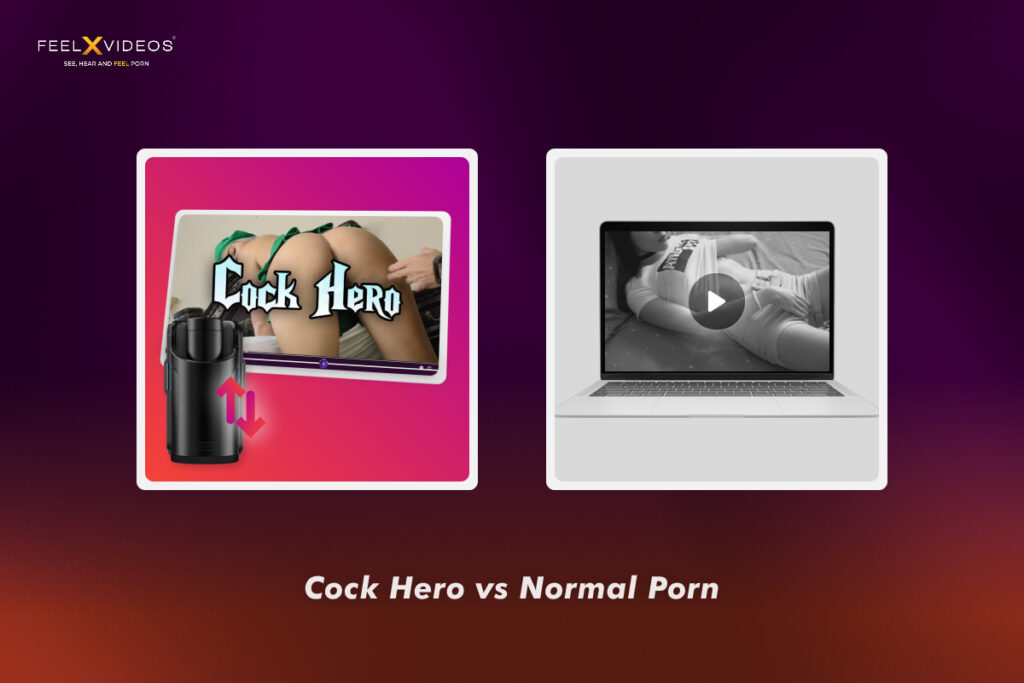 Cock Hero vs Normal Porn