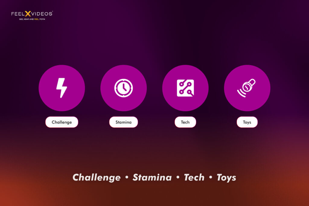 Challenge, Stamina, Tech, Toys
